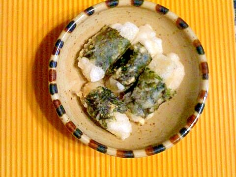 海苔巻き餅の天ぷら♪